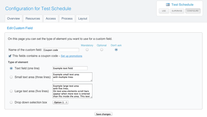 Edit custom field