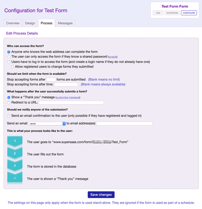 Process tab